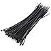 Zip Ties - TOOGOO(R)100 x Thin Black Cable Tidy Ties Zip Ties Cord Strap Wrap 200mm x 3mm