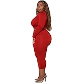 MRSFITOK Plus Size Women 2 Piece Outfits Sets Sexy Tracksuit Midi Dress,Sleeveless Tank Top Bodycon Skirts Set Casual Summer