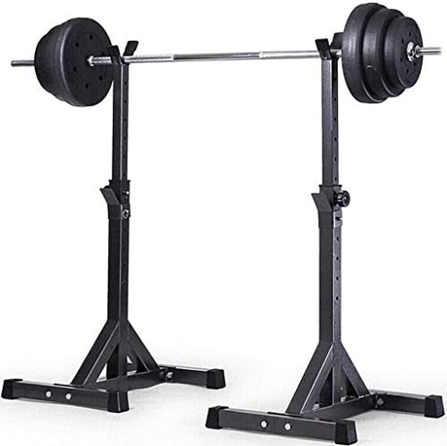 スクワットスタンドディッピングステーションジムウェイトベンチプレス スタンド調節可能なホームジムポータブルダンベルラックラック頑丈なスチールスクワットバーベルフリーベンチプレスジム Web限定 最大負荷100kg