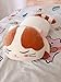 TOWSIX Soft Cat Animal Pillow Cute Big Hugging Pillow Stuffed Kitten Throw Pillow Baby Kids Sleeping Pillow Kitty Stuffed Toy Cuddle Stuffed Animal Gift for Adult Girlfriend 23.5? (Brown)