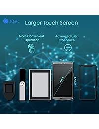 Cartera de hardware de Cryptocurrency, Cartera fría aislada de Internet de ELLIPAL, Intercambio y comercio multimoneda, gran pantalla táctil, Cartera de hardware segura para BTC XRP ETH USDT Dash DGB LTC BCH ETC CMT ERC20token