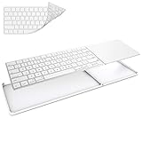 Bestand Keyboard Stand with Keyboard Membrane for Apple Latest Keyboard(MLA22LL/A) Magic Trackpad( Apple Keyboard and Trackpad NOT Included (White)