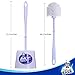MR.SIGA Toilet Bowl Brush and Caddy, Dia 12cm x 38cm Height, Pack of 2