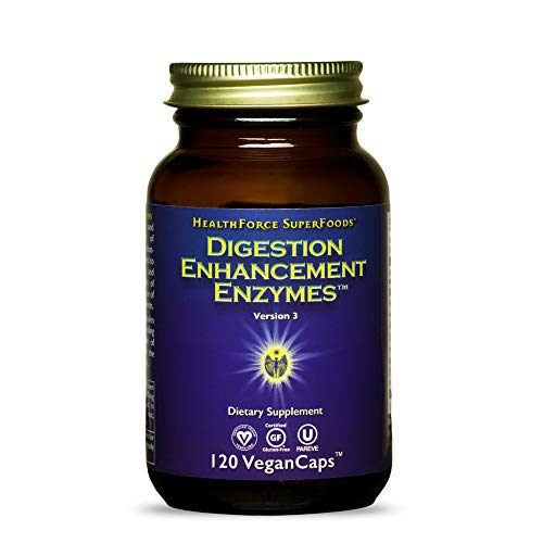 HealthForce SuperFoods Digestion Enhancement Enzymes All Natural Plant