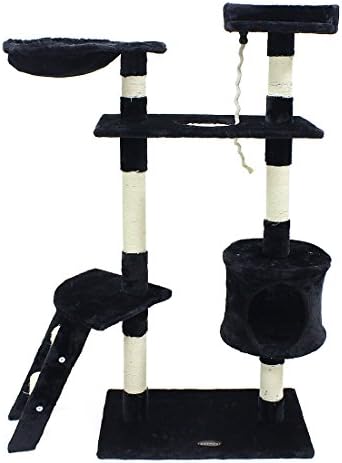 CUPETS Multi-Level Pet Play House Condo Furniture Scratching Post Cat Tree Scratcher Cat Climber /Cat House / Cat Condo