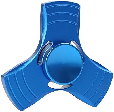 SpinnerGuys EDC Spinner Tri-Fidget Metal Toy For ADD, ADHD, Anxiety, and Autism Adult Children,Aluminum (B-Blue)