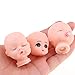 Fityle 10pieces Vinyl Baby Doll Head for Artist Hand Painting Doll Body Part DIY Replacement Keychain