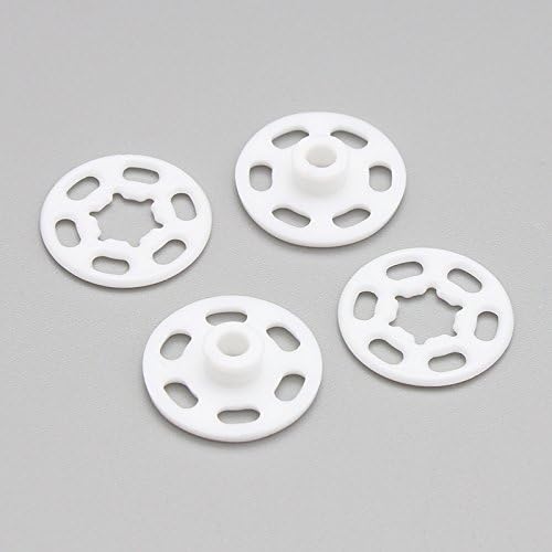 20Sets White Invisible Nylon Snap Fasteners Press Button Stud (White, 10mm)