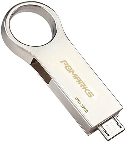 [Cuztomizeable Product] Premium Metallic 32GB USB OTG Flash Drive, Micro USB Storage For Android Devices &amp; USB For PCs Rotatable Metal U Disk