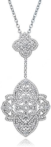 AFSSHOPPING 18k Gold Plated Crystals Flower Necklace Enriched with Swarovski Crystals