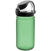 Nalgene Sustain Tritan BPA-Free Kids On The Fly Water Bottle Made with Material Derived from 50% Plastic Waste, Leak Proof, Durable, BPA Free, Carabiner Friendly, Reusable, 12 oz