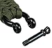 The Friendly Swede Trilobite Extra Beefy 550 lb Paracord Survival Bracelet with Stainless Steel Black Bow Shackle, Available in 3 Adjustable Sizes (Army Green, fits 7