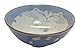 JapanBargain, Japanese Porcelain Bowl Rice Bowl Soup Bowl Made in Japan, Maneki Neko Smiling Cat Pattern (1, Blue)