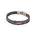 MAIDIEN 1PC New Men's Braided Leather Stainless Steel Cuff Bangle Bracelet Wristband