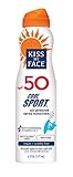 Kiss My Face Cool Sport Continuous Spray Natural Sunscreen SPF 50 Sunblock, Coconut, 80 min, 6 Ounce