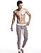 SEOBEAN Low Rise Mens Underwear Pants Long John Grid Cotton 2273