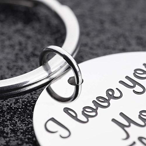 Runalp I Love You Most The End I Win, Stainless Steel Key Chain, Gift for Couple, Style 4