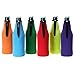 Hipiwe Beer Bottle Cooler Sleeves with Zipper Set of 6 Collapsible Neoprene Insulators Party Drink Coolies