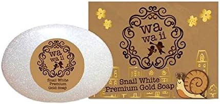 WAWAII SNAIL WHITE PREMIUM GLUTA SOAP BRIGHTENING WHITENING AURA SKIN CARE[Get Free Apple Facial Mask ]