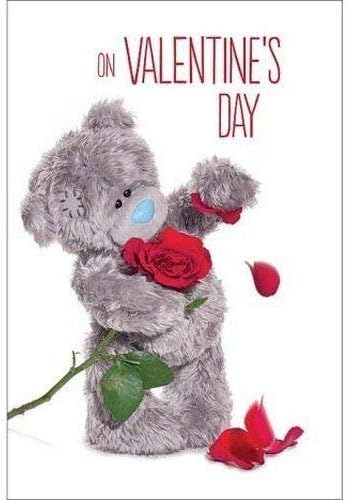 3D Holographic Rose Me to You Bear Valentines Day Card