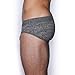 C-IN2 Men's Hand Me Down Lo No Show Profile Brief, Ash Heather, Large