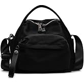 CATSEA Women's Elegant Solid Color Shoulder Bag Fashionable Zipper Crossbody Bags Soft Top Handle Handbag Purse