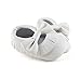 DELEBAO Infant Toddler Baby Soft Sole Tassel Bowknot Moccasinss Crib Shoes (6-12 Months, White)