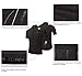Baleaf Men's Half-Zip Short Sleeve Cycling Jersey Black Size M