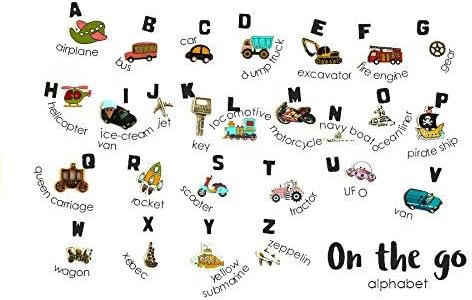 TomToy On The go Theme ABC trinkets I spy Bag/Bottle, Language Objects, 1-3cm, 26 Objects