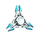 Newest Spinner Fidget Metal, Tri-Spinner Hand Spinner Fidget, Hybird Bearing, New Style Novelty Toy, Kids Adult Focus Desk Toy (Blue)