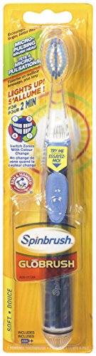 ARM & HAMMER Spinbrush Glōbrush Powered Toothbrush, 1 Count