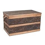 Household Essentials Decorative Trunk, Embossed