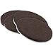 softtouch 4723695N Heavy Duty Felt Furniture Pads to Protect Hardwood Floors from Scratches, 3 Inch, Brown, 4 Piece primary