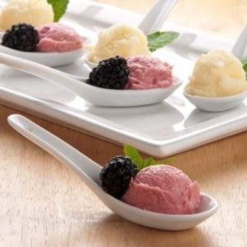 2/3 oz. Chinese Ceramic Spoon / Asian Wonton Soup Spoon 12 / Pack