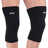 Mava Sports Knee Support Compression Sleeve (All Black