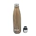 cicike Premium Stainless Steel Insulated Water Bottle for Women, Leak Proof and BPA Free, 17oz/500ml Drinking Double Walled Sport Water Bottle, Water Stay Cold 24 Hours and Hot 12