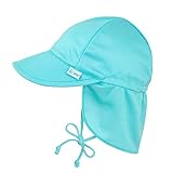i play. Toddler Boy's Breatheasy Flap Sun Protection Hat Hat, Light Aqua, 2T/4T