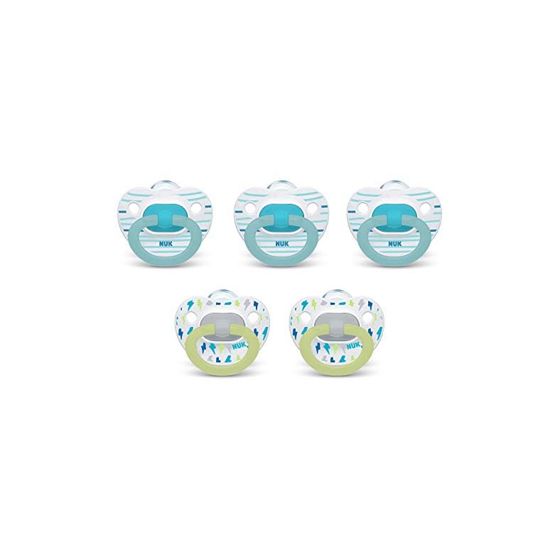 NUK Orthodontic Pacifiers, 6-18 Months, 5-Pack