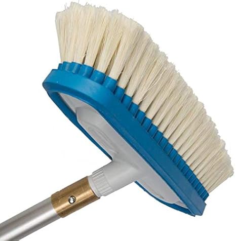 Waschbürste Weiche Borsten 25 cm Wasch-Bürste mit Wasserdurchlauf - inkl. 1/4 Zoll Gewinde Adapter
