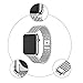 For Apple Watch Series 1/2 38MM/42MM,Sunfei Stainless Steel Watch Band Replacement Strap (42MM, Silver)