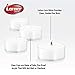 Lerner Clear Tea Lights Candles Bulk - 4.5 Hour Clear Cup Tealight 100 Pack - Consistent Smkless Clean Burning - Holiday, Wedding, Spa, Emergency and Home Decoration Candles