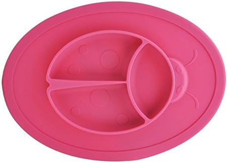 Mini Mat Baby One-piece Silicone Placemat Highchair Feeding Tray High Suction Beetle Placemat Non Slip for Kitchen Dining Table, Dishwasher, Microwave Safe, FDA Approved BPA Free