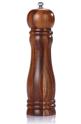 PROLOSO Acacia Wood Pepper Mill Salt Grinder 9"