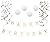 Birthday Party Pack - White Happy Birthday Bunting, Poms, and Swirls Pack- Birthday Decorations - 21st - 30th - 40th - 50th Birthday Party Supplies