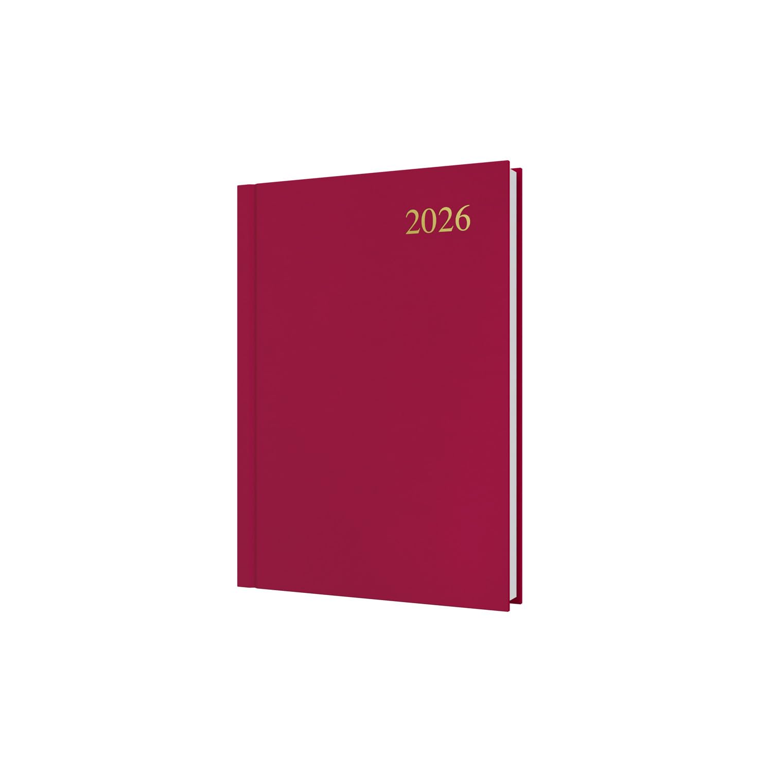 Photo 1 of Collins - Essential - 2026 12 Month Calendar Year Planner, Day-To-Page Diary, A5 Hard Cover - Maroon (ESSA51.78-26)