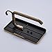 Rozin Antique Brass Art Carved Toilet Paper Holder with Shelf Holder Function