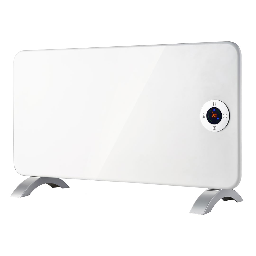 SVAN Radiador plano 1 Elemento Svan 2000 W 2 Niveles Blanco Táctil Display LED Mando a distancia Temp