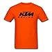 KTM Racing Black Logo man cotton T-shirt XL
