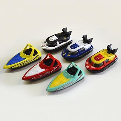 Assorted Die Cast Boats and Hovercrafts - 2.5 approx. inches (6 Per Pack)