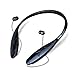 Bluetooth Headphones, Bluenin Stereo Neckband Wireless Headset Retractable Sport Earbuds with Mic for iPhone 7 iPhone 7 Plus (15 Hours Play Time, Noise-Cancelling, Bluetooth 4.1) (Jet Black)